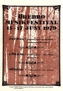 Programblad till Örebrofestivalen
